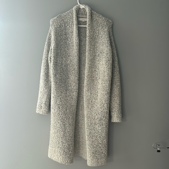 LOFT Jackets & Blazers - Loft Long Gray Teddy Cardigan in XS/S